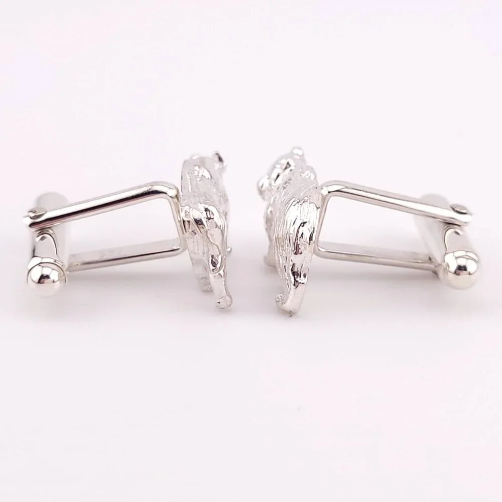 Mint Tiffany & Co. Sterling Silver Bull Bear Wall Street Stock Market Cufflinks